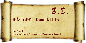 Bánffi Domitilla névjegykártya
